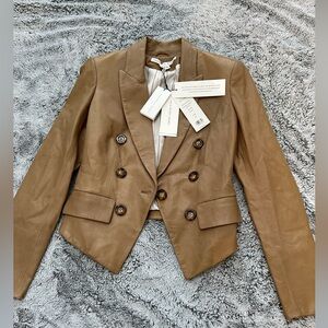 Wonen’s leather Jacket - Khaki Color